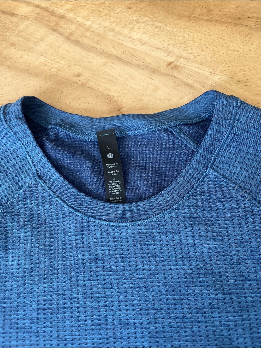 Men's Blue Lululemon Tee